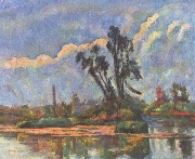 Ufer der Oise nach C�zanne